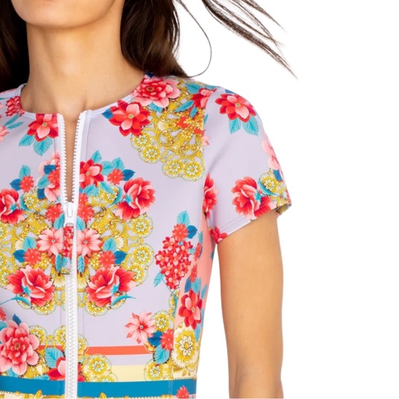 NWT Johnny Was Japer Neoprene One Piece Swim Suit - Picture 5 of 15